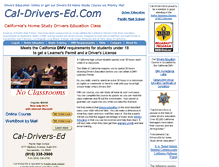 Tablet Screenshot of cal-drivers-ed.com